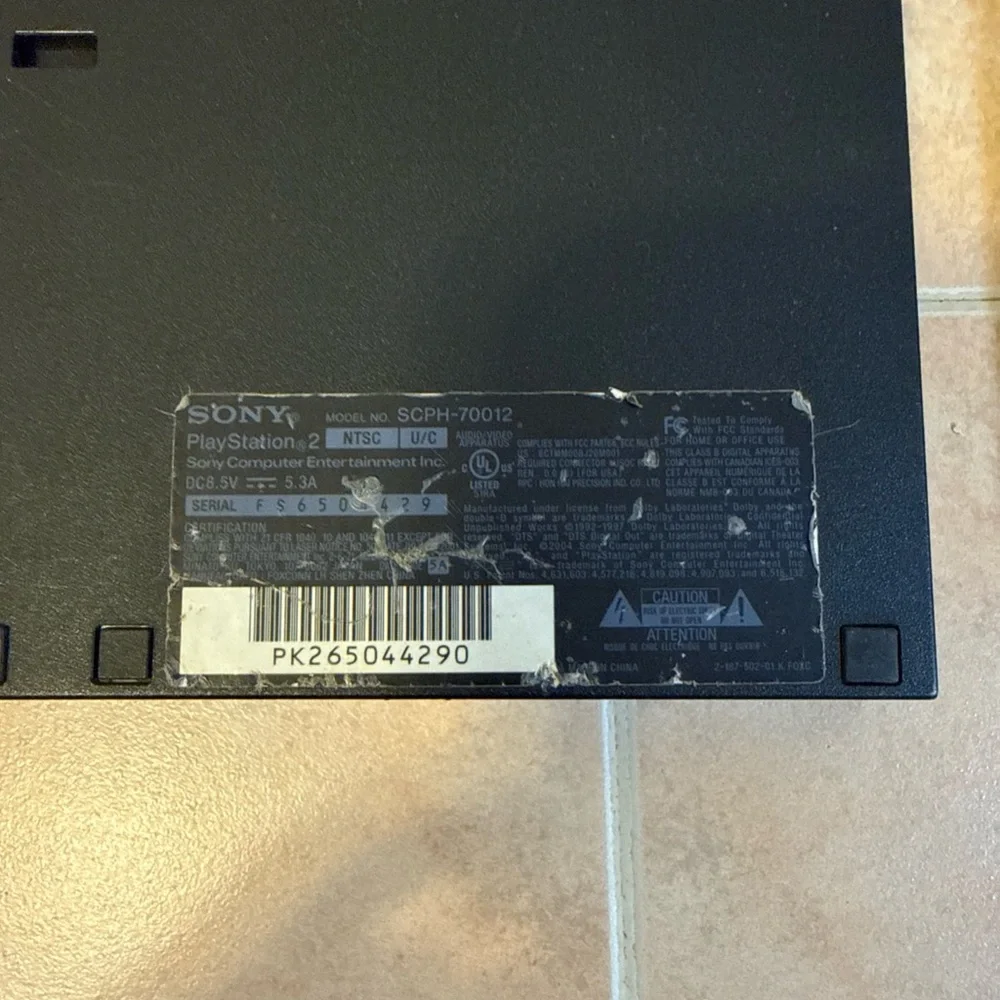 Sony PlayStation 2 Slim Consoles in Black (Pair) parts only
